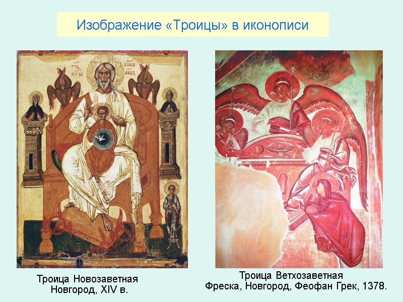 Изображение «Троицы» в иконописи       Троица Новозаветная  